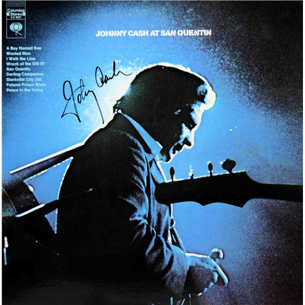 Johnny Cash At San Quentin signed album