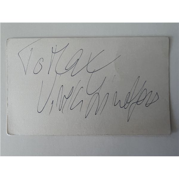 Actress Viveca Lindfors original signature