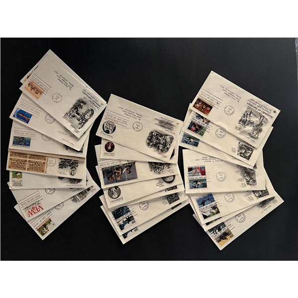 Lot of 20 USA commemorative FDC's