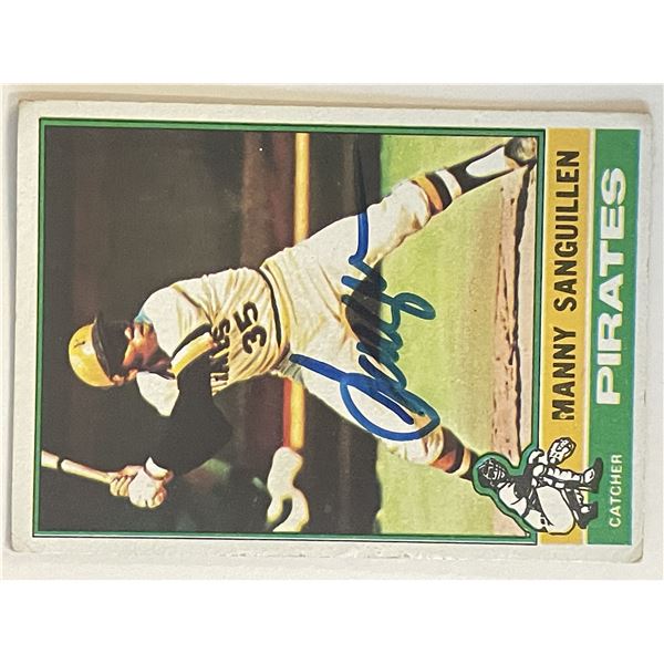 Pittsburgh Pirates Manny Sanguillén 1975 Topps #220 signed trading card