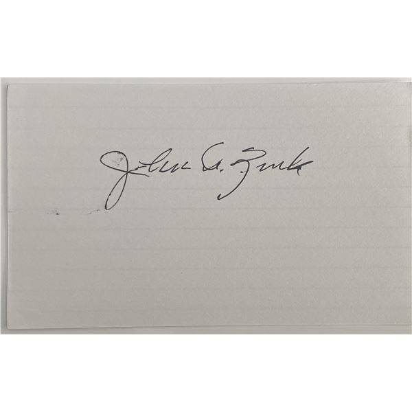 John C. Zinke original signature