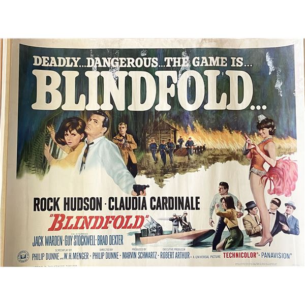 Blindfold 1965 vintage movie poster