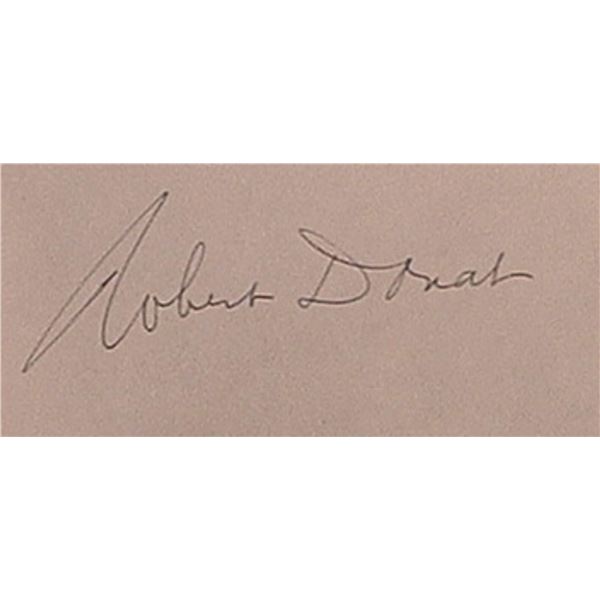 Robert Donat signature slip