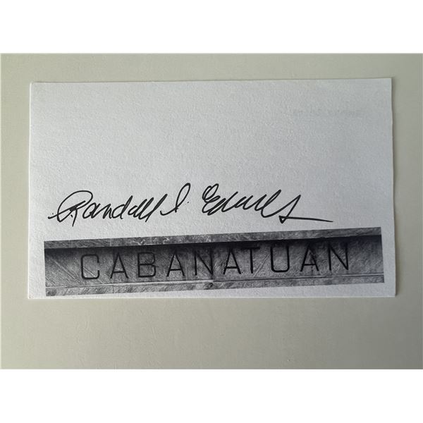 WWII Randall S. Edwards original signature