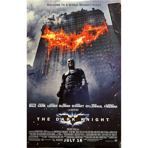 Batman The Dark Knight 2008 original teaser double-sided movie poster