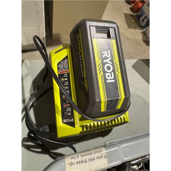 Ryobi battery and charger