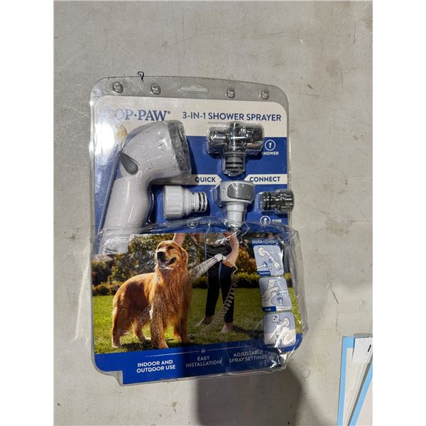 Top paw three and one shower sprayer