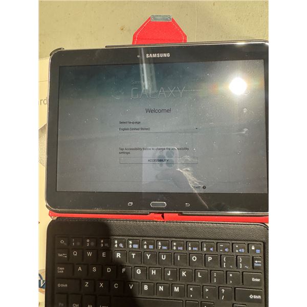 Samsung tablet factory reset tab for 10.1 with Bluetooth keyboard model model SMTT530530NU