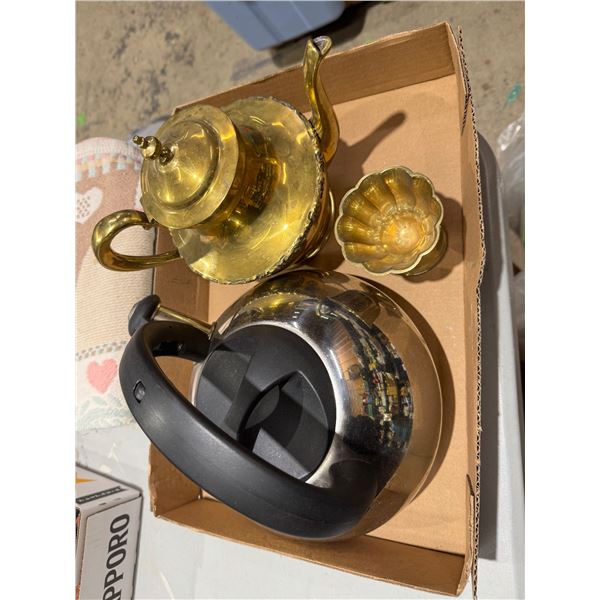 Kettle and teapot, etc.