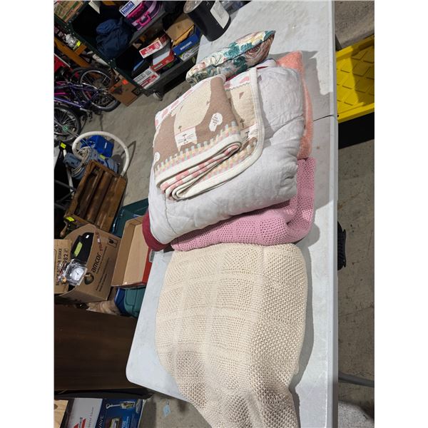 Assorted blankets