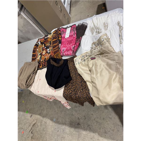 Assorted pants and skirts