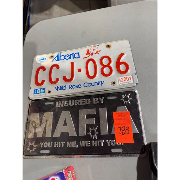 License plates