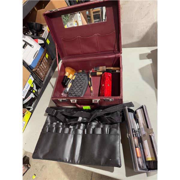 Make up case and brushes