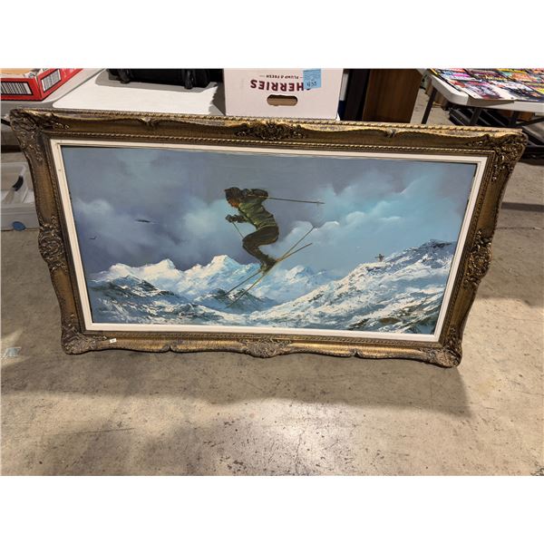 Ornate frame artwork damaged