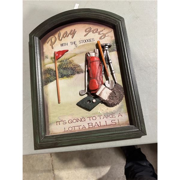 Golf wall hanging