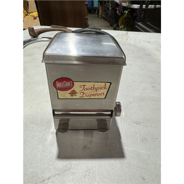 Table craft toothpick dispenser