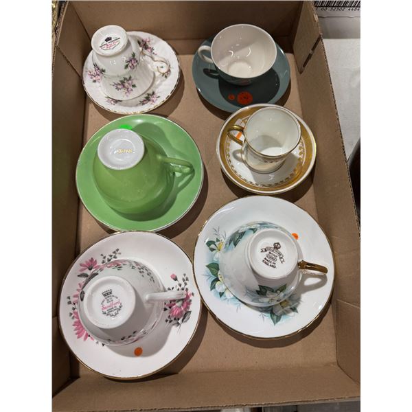Tea, cups, and saucers