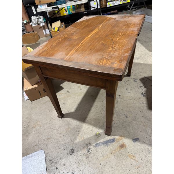 Solid wood table