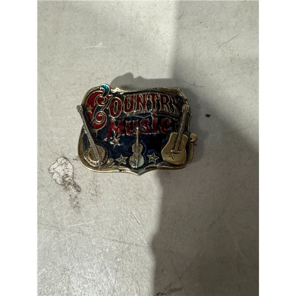 Country music belt buckle