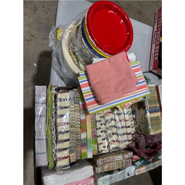 Napkins and disposable plates