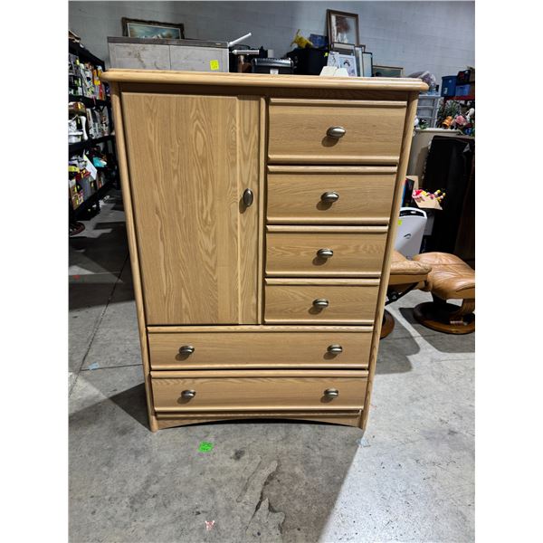 Palliser Armoire measures 40" x 18 1/2" x 57" tall