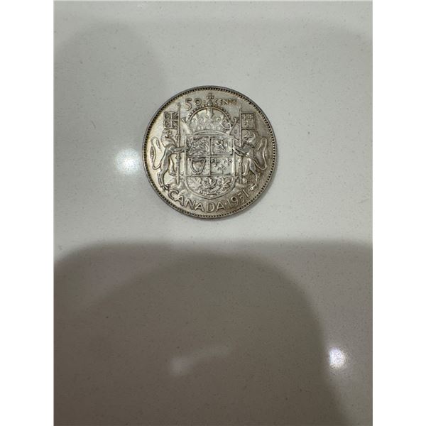 1951 Canada Silver $0.50
