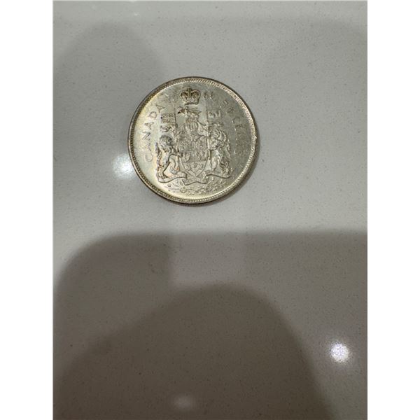 1966 silver Canada $0.50