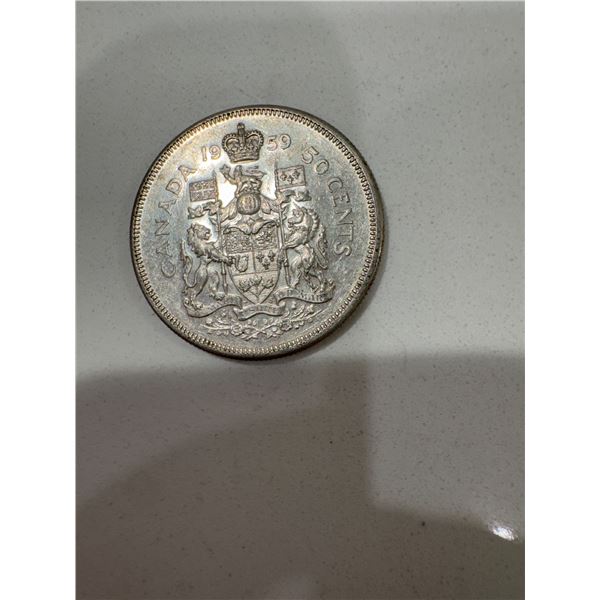 1959 Canada Silver $0.50