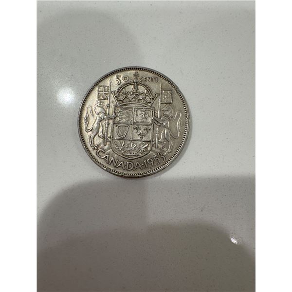 1953 Canada silver 50 cents