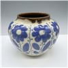 Image 2 : Rookwood Pottery by Barrett Blue Floral Vase 390