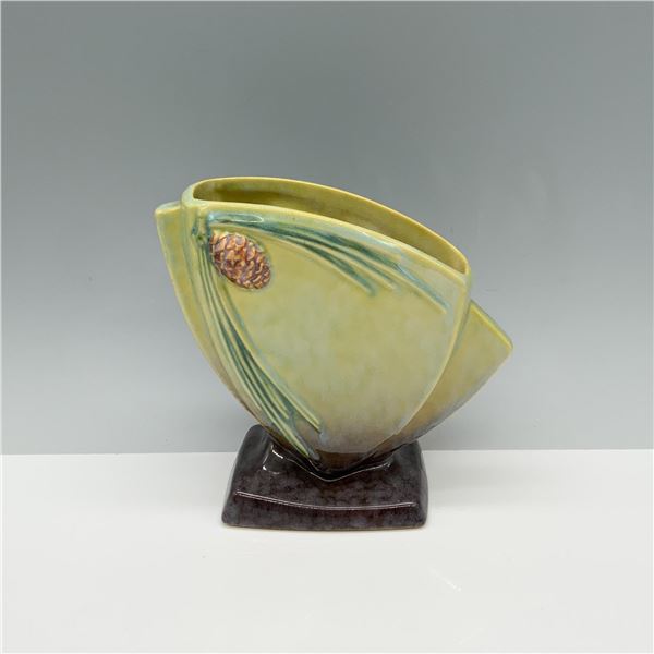 Roseville Green Pinecone Vase