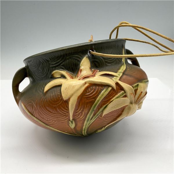 Roseville Pottery Zephyr Lily Hanging Basket
