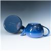 Image 3 : 2pc Blue Le Creuset Tea Kettle and Teapot