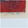Image 5 : Original Japanese Abstracted Color Woodcut on Paper, Signed