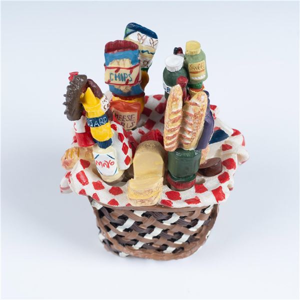 4pc Spreader Set with Base, Picnic Basket