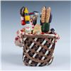 Image 3 : 4pc Spreader Set with Base, Picnic Basket