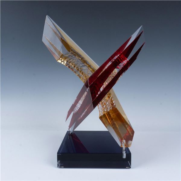 Michael George Kinetic Modernist Sculpture, Intersection