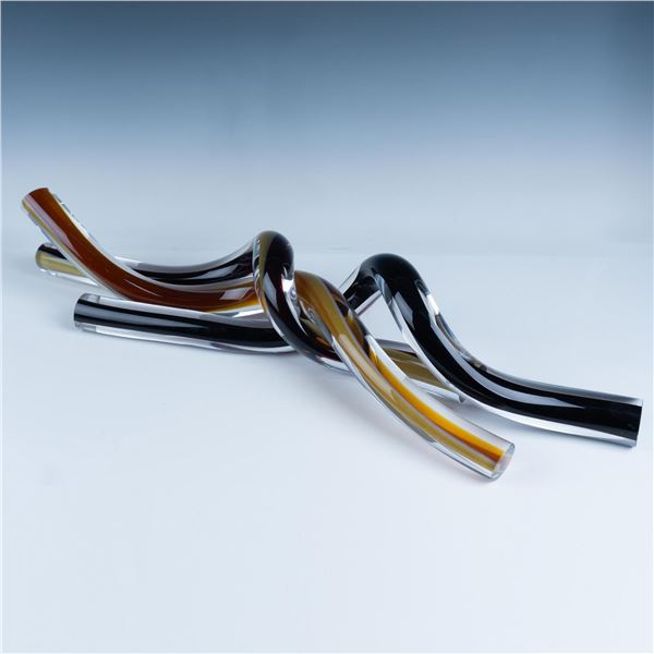 3pc Fusion Z and Sklo Art Glass Sculptures