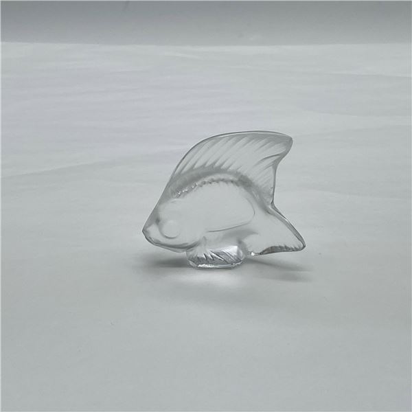 Lalique Crystal Clear Fish Figurine