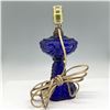 Image 2 : Cobalt Blue Coolidge Drape Table Lamp