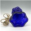 Image 3 : Cobalt Blue Coolidge Drape Table Lamp