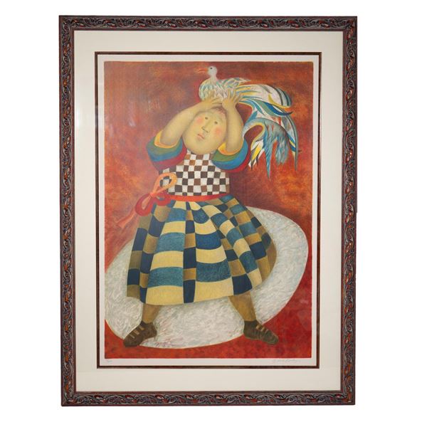 Graciela Rodo Boulanger, Color Lithograph on Paper, Signed