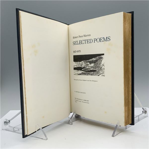 Robert Penn Warren Signed Ltd. Ed. Book, Selected Poems