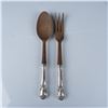 Image 1 : Pair of Sterling Silver Handled Salad Spoon and Fork