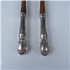 Image 2 : Pair of Sterling Silver Handled Salad Spoon and Fork