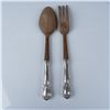 Image 3 : Pair of Sterling Silver Handled Salad Spoon and Fork