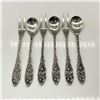 Image 1 : 6pc GERO 90 Silverplate Small Fork and Spoon Set
