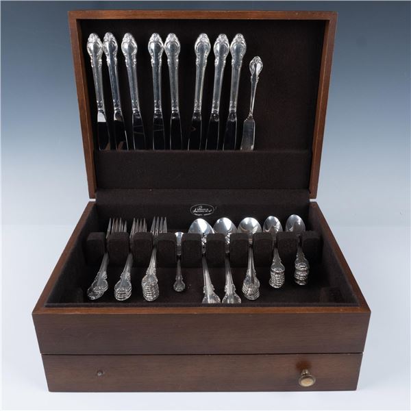 52pc Holmes & Edwards Silver Plated Flatware & Box