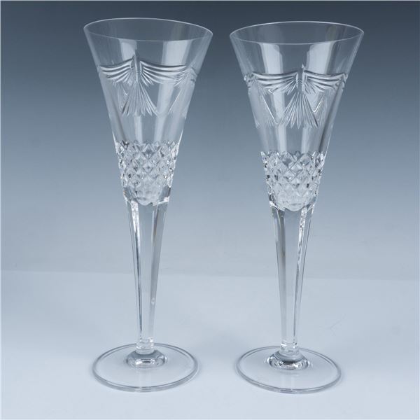Waterford Crystal Millennium Peace Toasting Flutes
