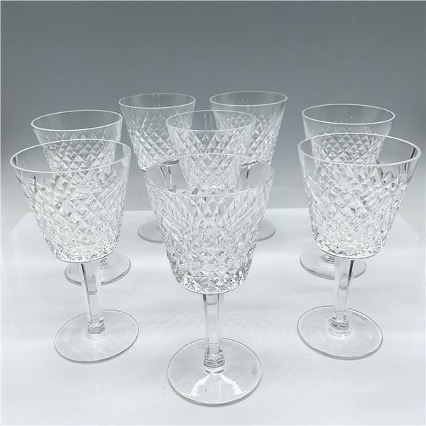 8pc Waterford Crystal Claret Wine Glasses, Alana